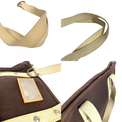 Louis Vuitton Shoulder Bag Cabas MM Canvas Brown — view 8