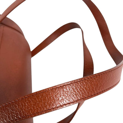 Bvlgari Shoulder Bag Logo Leather Brown — view 7