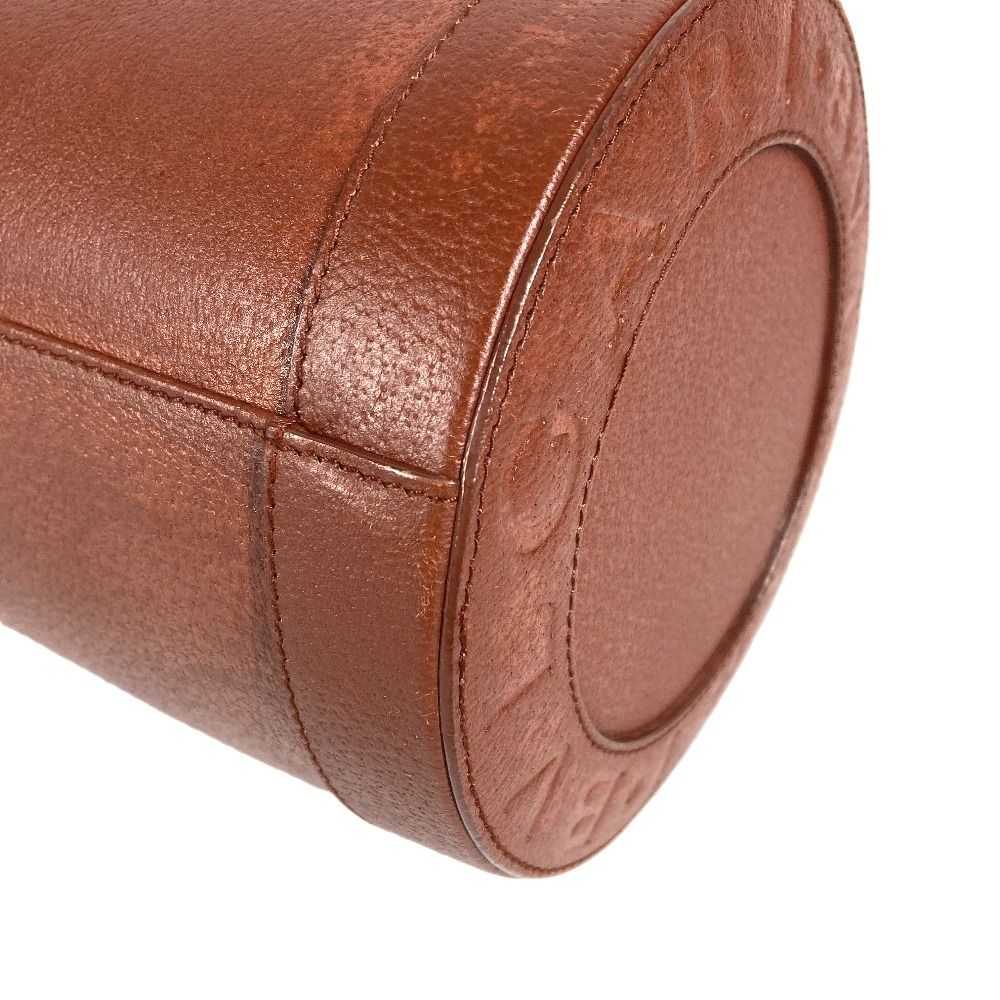 Bvlgari Shoulder Bag Logo Leather Brown — view 6
