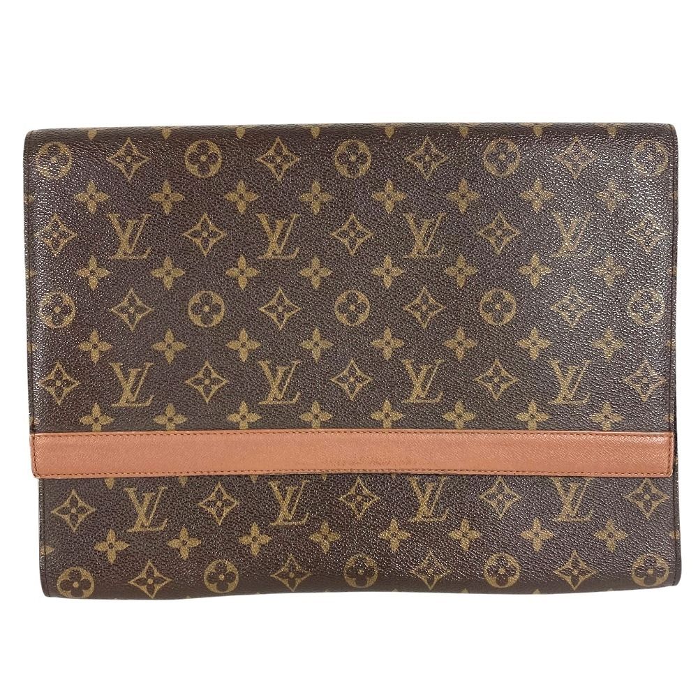 Louis Vuitton Clutch Porto Envelope Monogram Canvas Brown