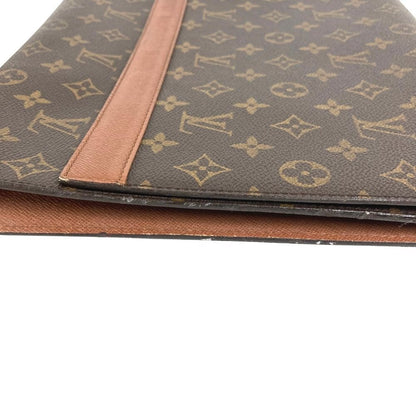 Louis Vuitton Clutch Porto Envelope Monogram Canvas Brown — view 7