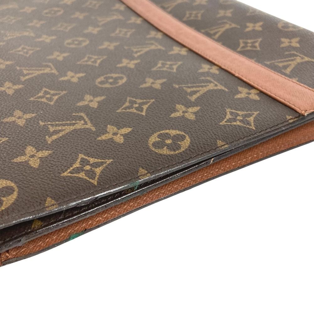 Louis Vuitton Clutch Porto Envelope Monogram Canvas Brown — view 3
