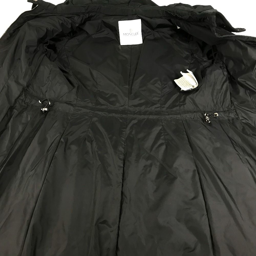 Moncler Down Jacket Coat Saissac Giubbotto Polyester Black — view 6