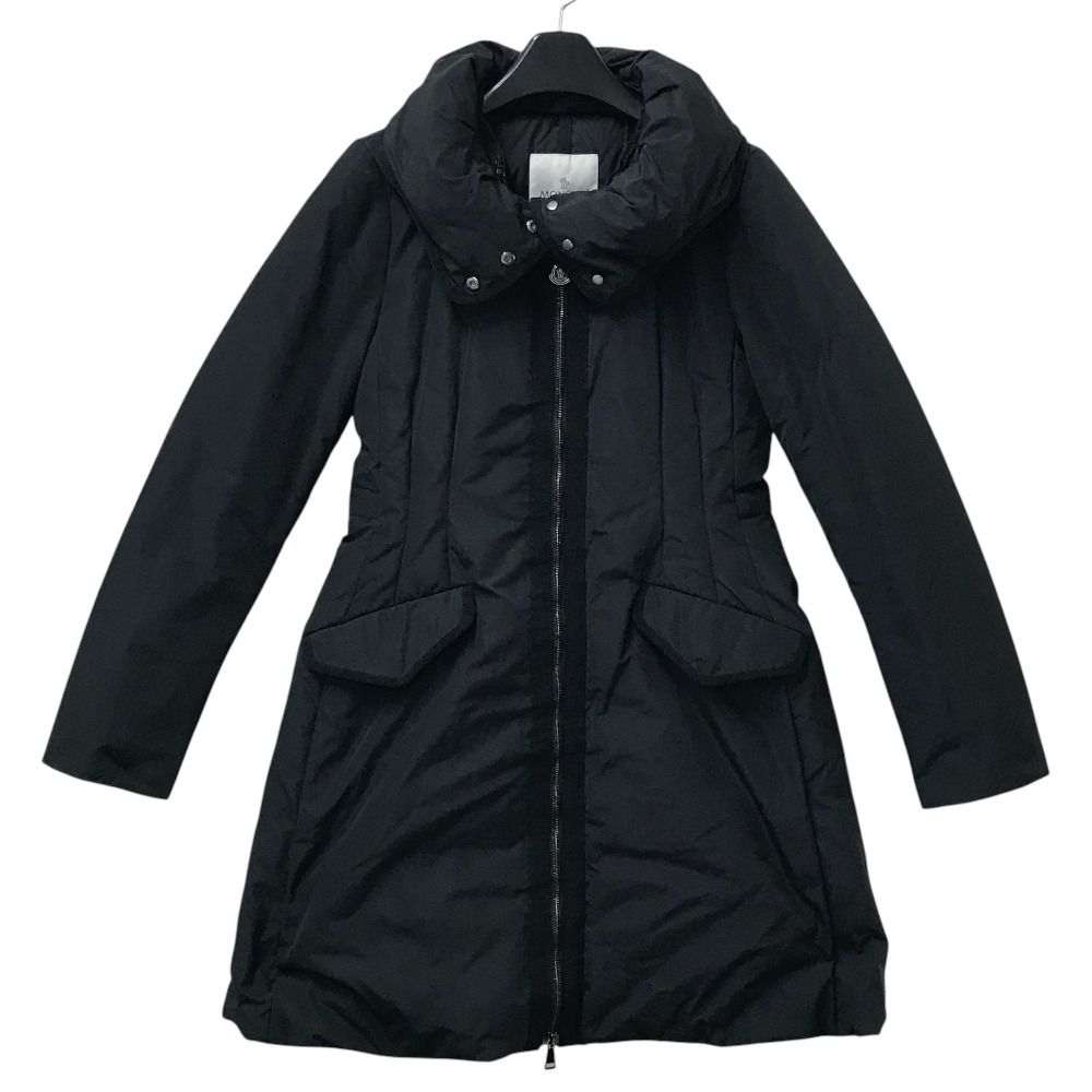 Moncler Down Jacket Coat Saissac Giubbotto Polyester Black
