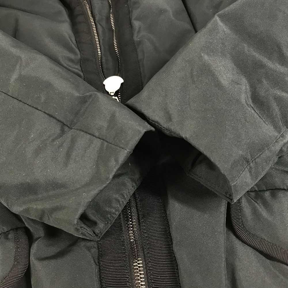 Moncler Down Jacket Coat Saissac Giubbotto Polyester Black — view 5