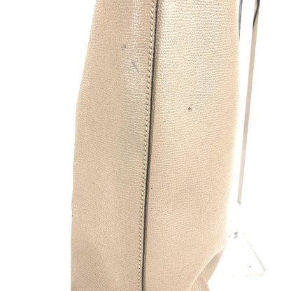 Fendi Shoulder Bag Logo F's Leather Beige — view 6