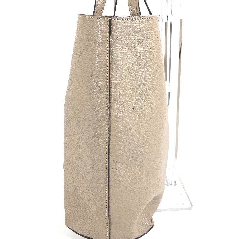 Fendi Shoulder Bag Logo F's Leather Beige — view 5