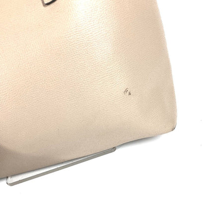 Fendi Shoulder Bag Logo F's Leather Beige — view 4