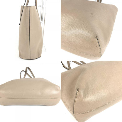Fendi Shoulder Bag Logo F's Leather Beige — view 7