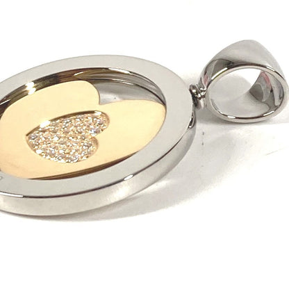 Bvlgari Pendant Top Tondo Heart Diamond Top 18k White Gold — view 8