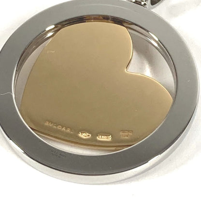 Bvlgari Pendant Top Tondo Heart Diamond Top 18k White Gold — view 7