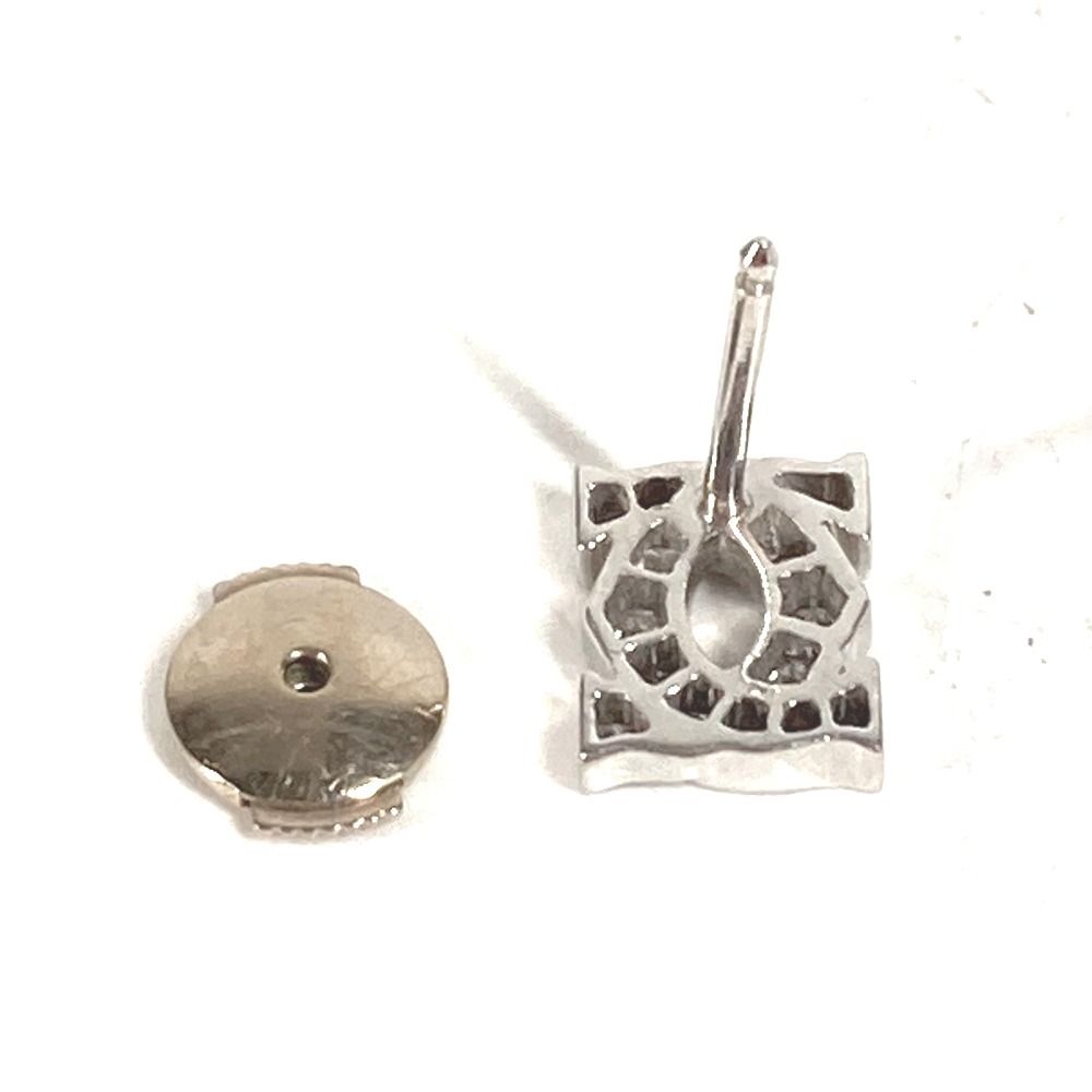 Cartier Earrings Entrelace Diamond 2C Logo Single Silver — view 6