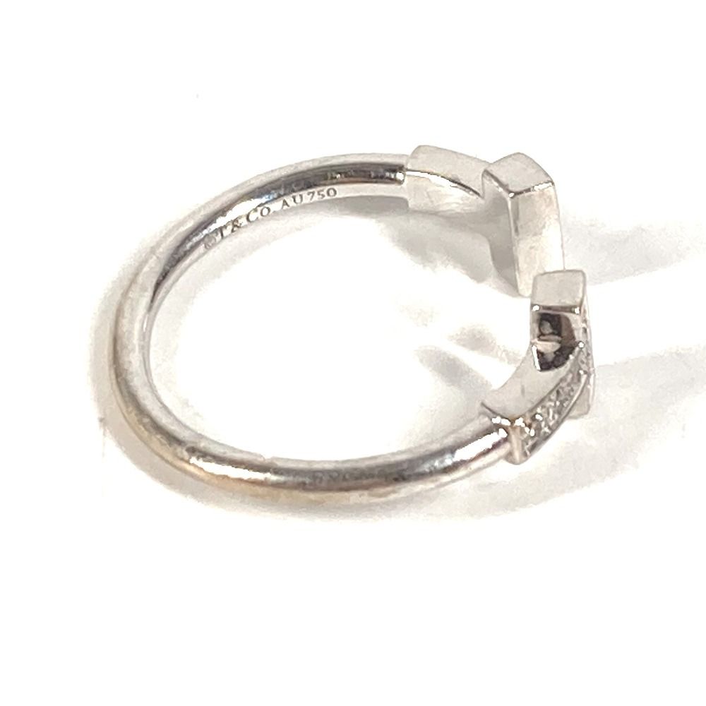 Tiffany & Co Ring T Wire Diamond Logo Silver — view 6