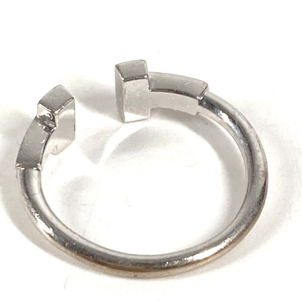 Tiffany & Co Ring T Wire Diamond Logo Silver — view 7