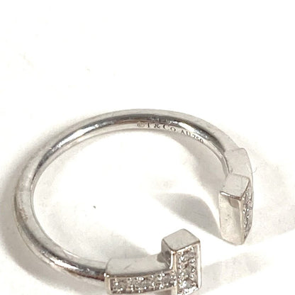 Tiffany & Co Ring T Wire Diamond Logo Silver — view 5