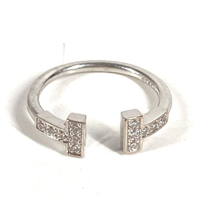 Tiffany & Co Ring T Wire Diamond Logo Silver — view 2