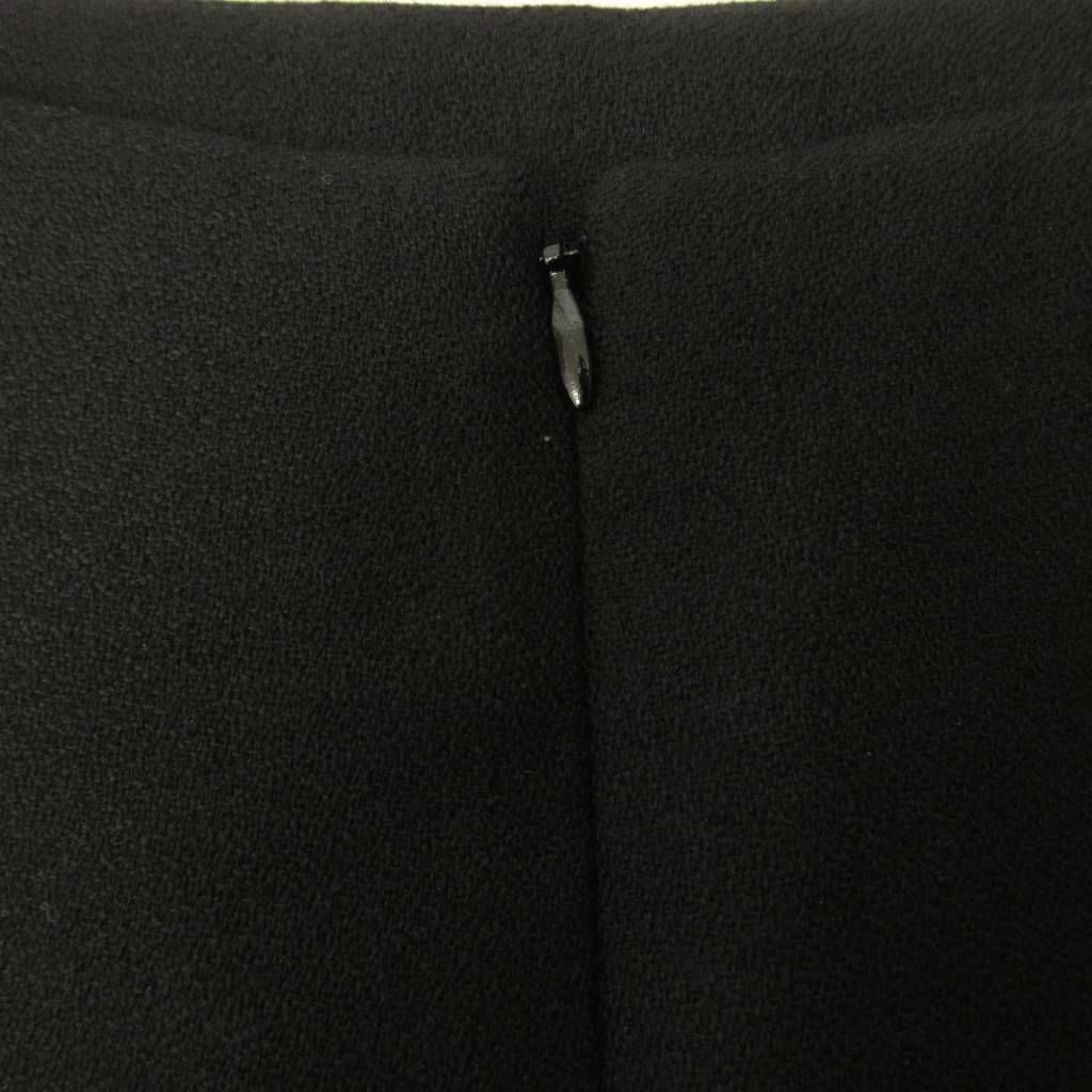 Celine Phoebe Philo Era Skirt Knee Length Wool Silk 40 Black — view 6