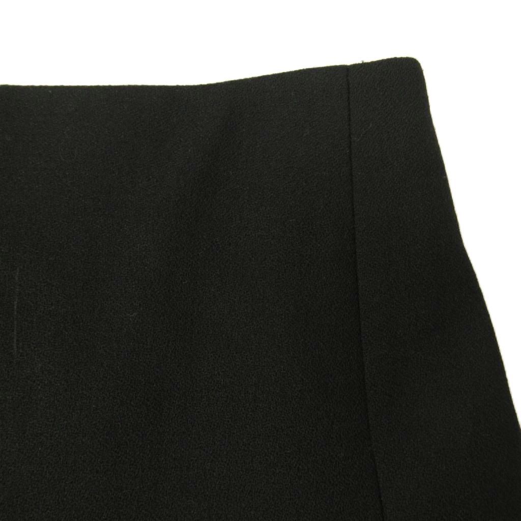Celine Phoebe Philo Era Skirt Knee Length Wool Silk 40 Black — view 4