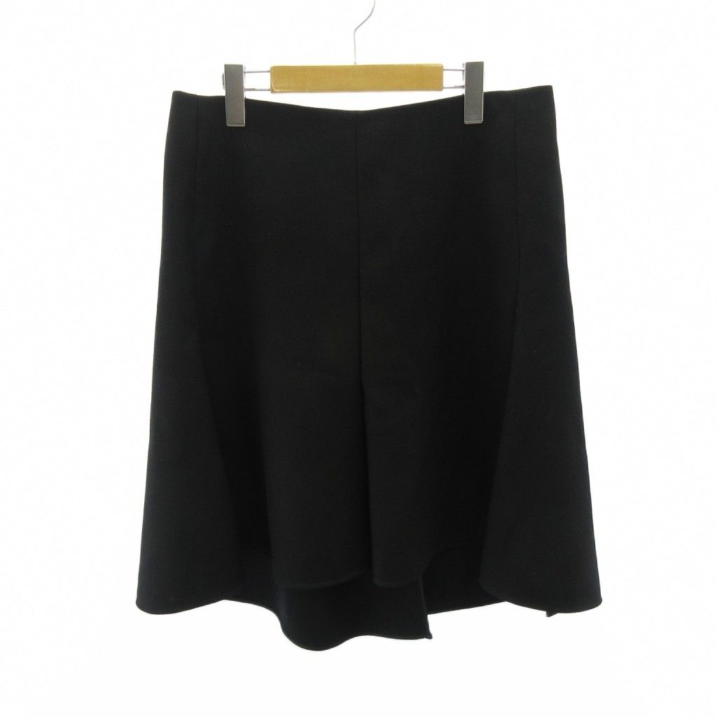 Celine Phoebe Philo Era Skirt Knee Length Wool Silk 40 Black