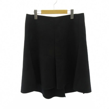 Celine Phoebe Philo Era Skirt Knee Length Wool Silk 40 Black