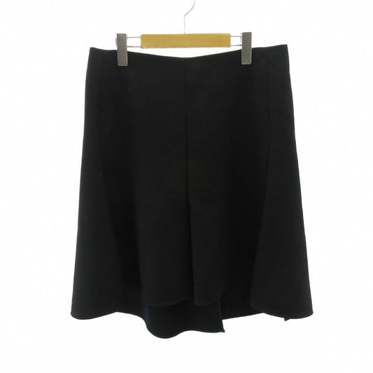 Celine Phoebe Philo Era Skirt Knee Length Wool Silk 40 Black