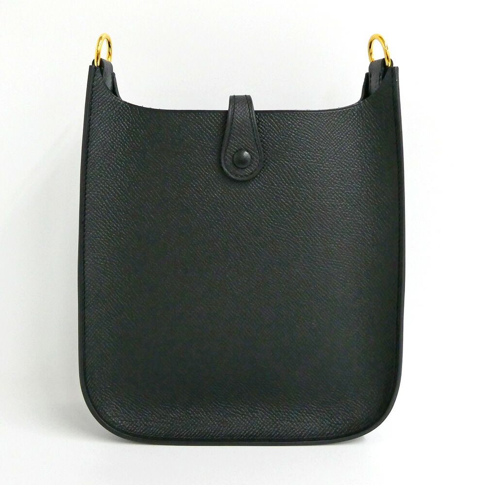 Hermes Evelyne TPM 16 Series Black Gold Epsom Shoulder Bag — view 2