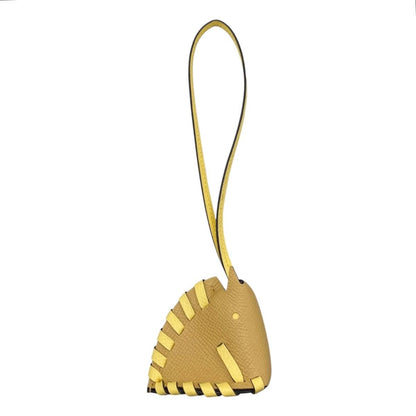 Hermes Bag Charm Cheval Tresse Veau Epsom Braided Horse Yellow — view 2