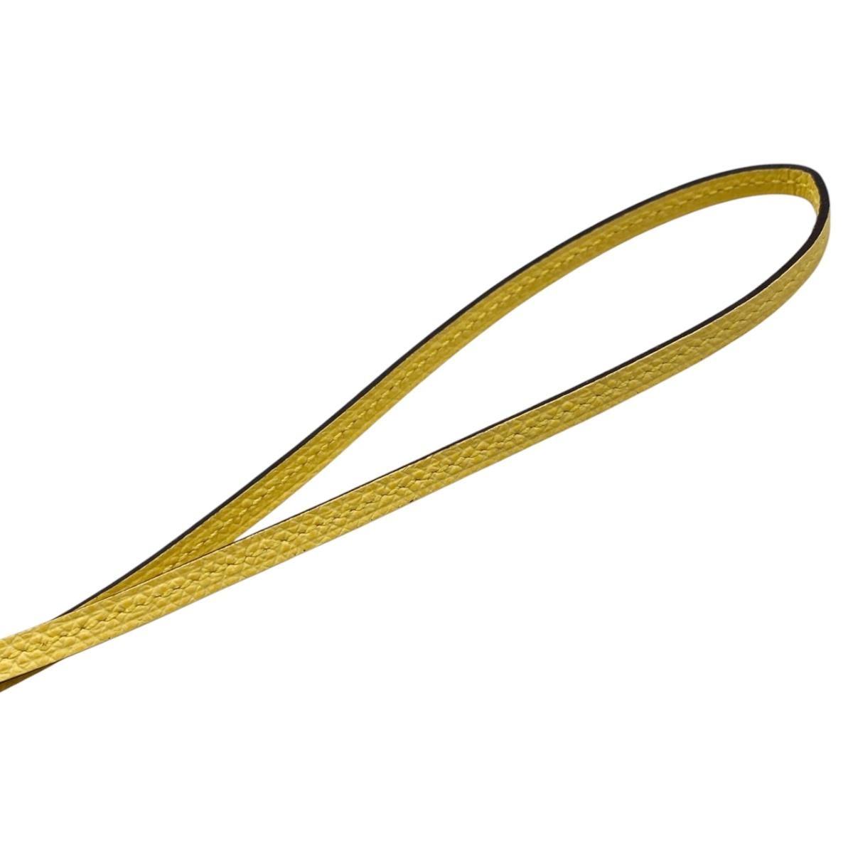 Hermes Bag Charm Cheval Tresse Veau Epsom Braided Horse Yellow — view 7