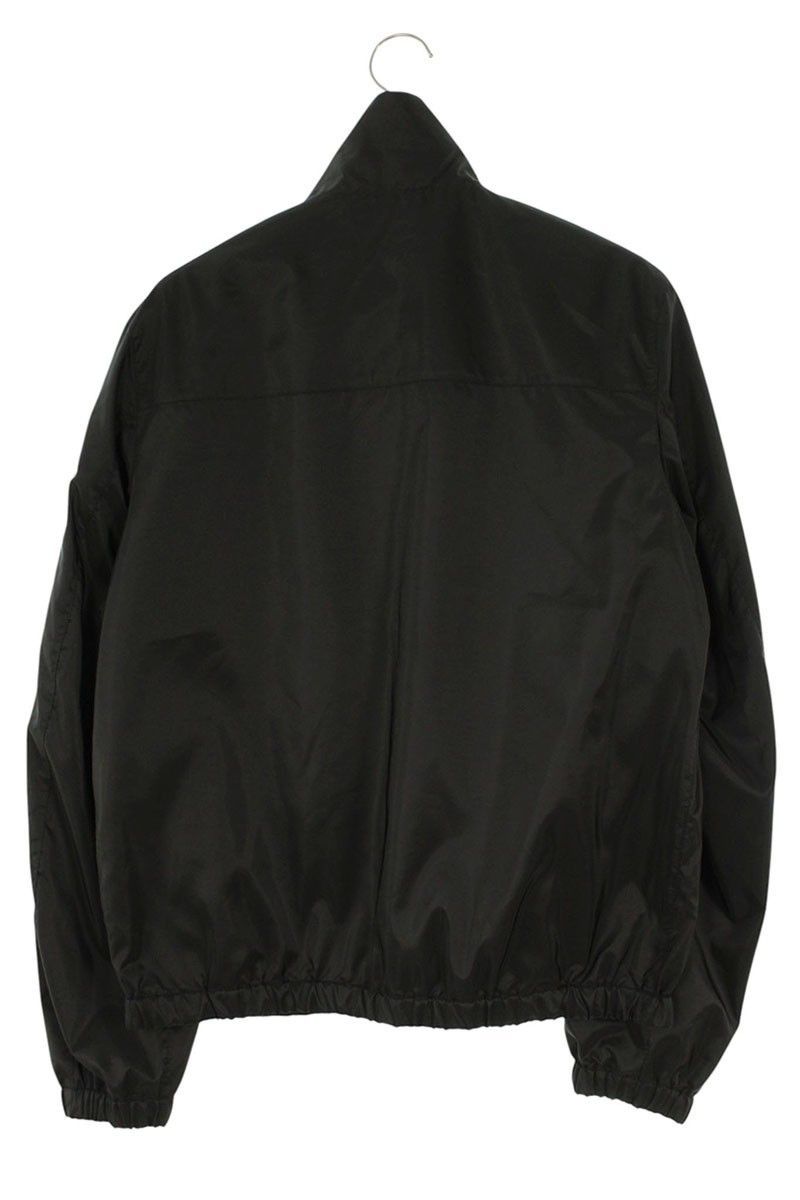Prada Re-Nylon Triangle Plate Zip Up Jacket 48 — view 2