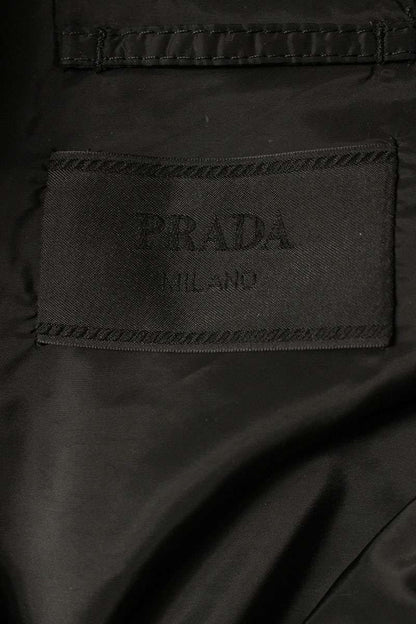 Prada Re-Nylon Triangle Plate Zip Up Jacket 48 — view 3