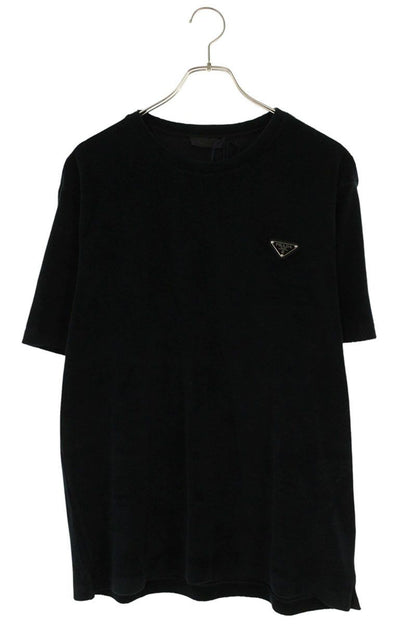 Prada Triangle Plate Terry T-Shirt XL