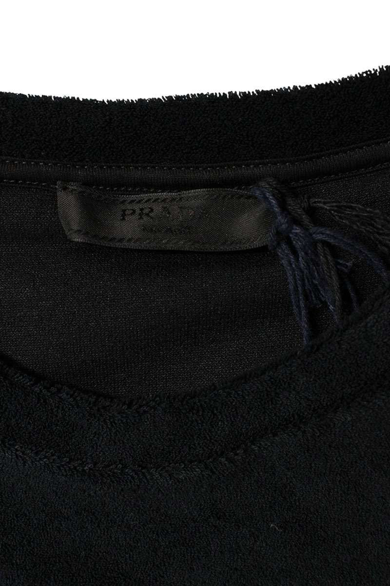 Prada Triangle Plate Terry T-Shirt XL — view 3