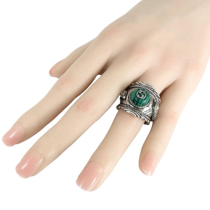 Gucci Ring Snake Malachite Silver — view 7