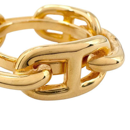 Hermes Scarf Ring Chaine D'ancre Gold Plated — view 4