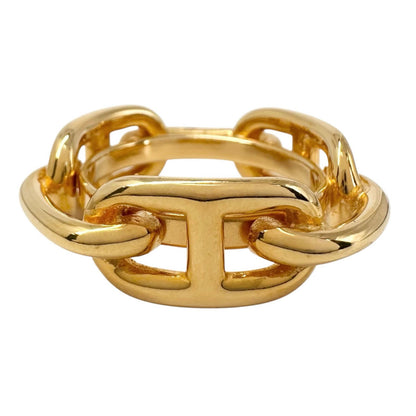Hermes Scarf Ring Chaine D'ancre Gold Plated — view 3