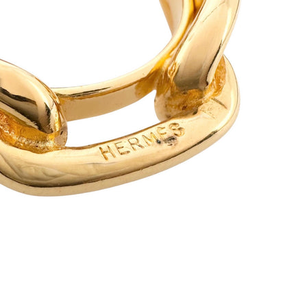 Hermes Scarf Ring Chaine D'ancre Gold Plated — view 5