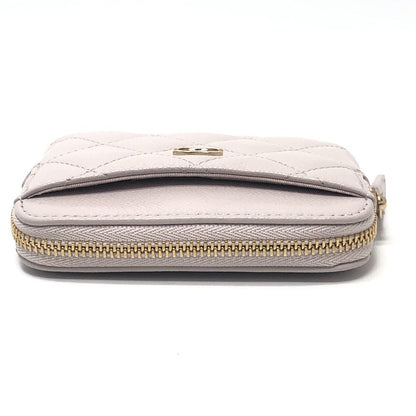 Chanel Coin Case Classic Zip Caviar Leather Lavender Purple — view 6