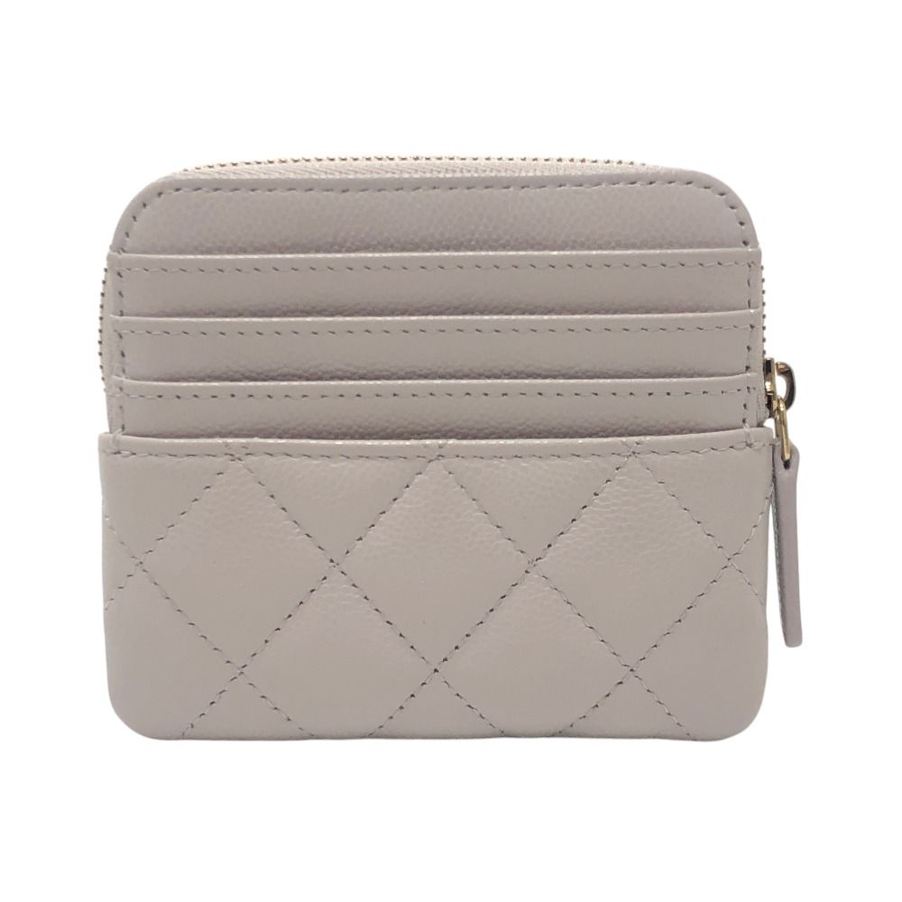 Chanel Coin Case Classic Zip Caviar Leather Lavender Purple — view 2