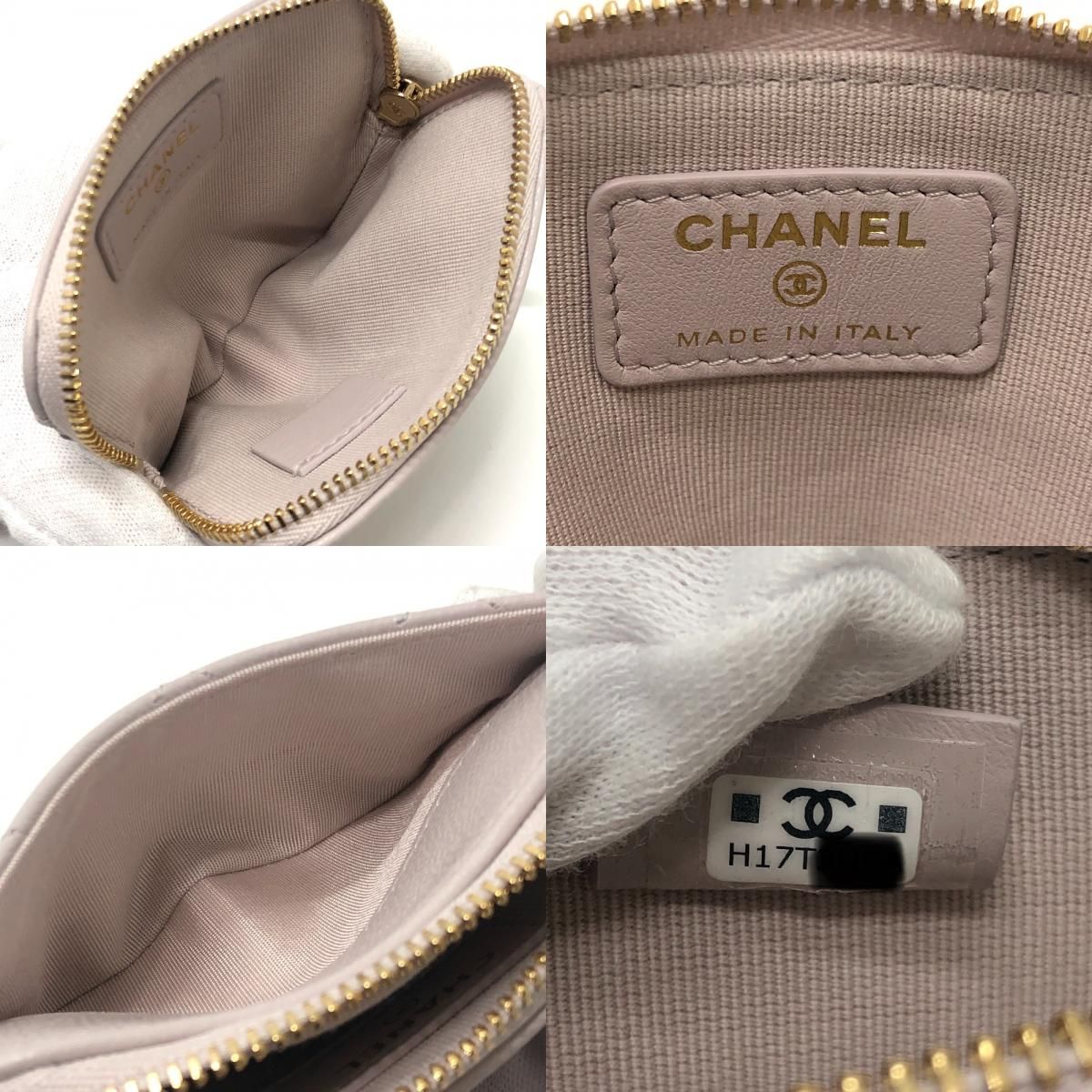 Chanel Coin Case Classic Zip Caviar Leather Lavender Purple — view 8