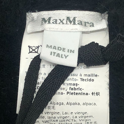 Max Mara Scarf Teddy Bear Fur Alpaca Black — view 7