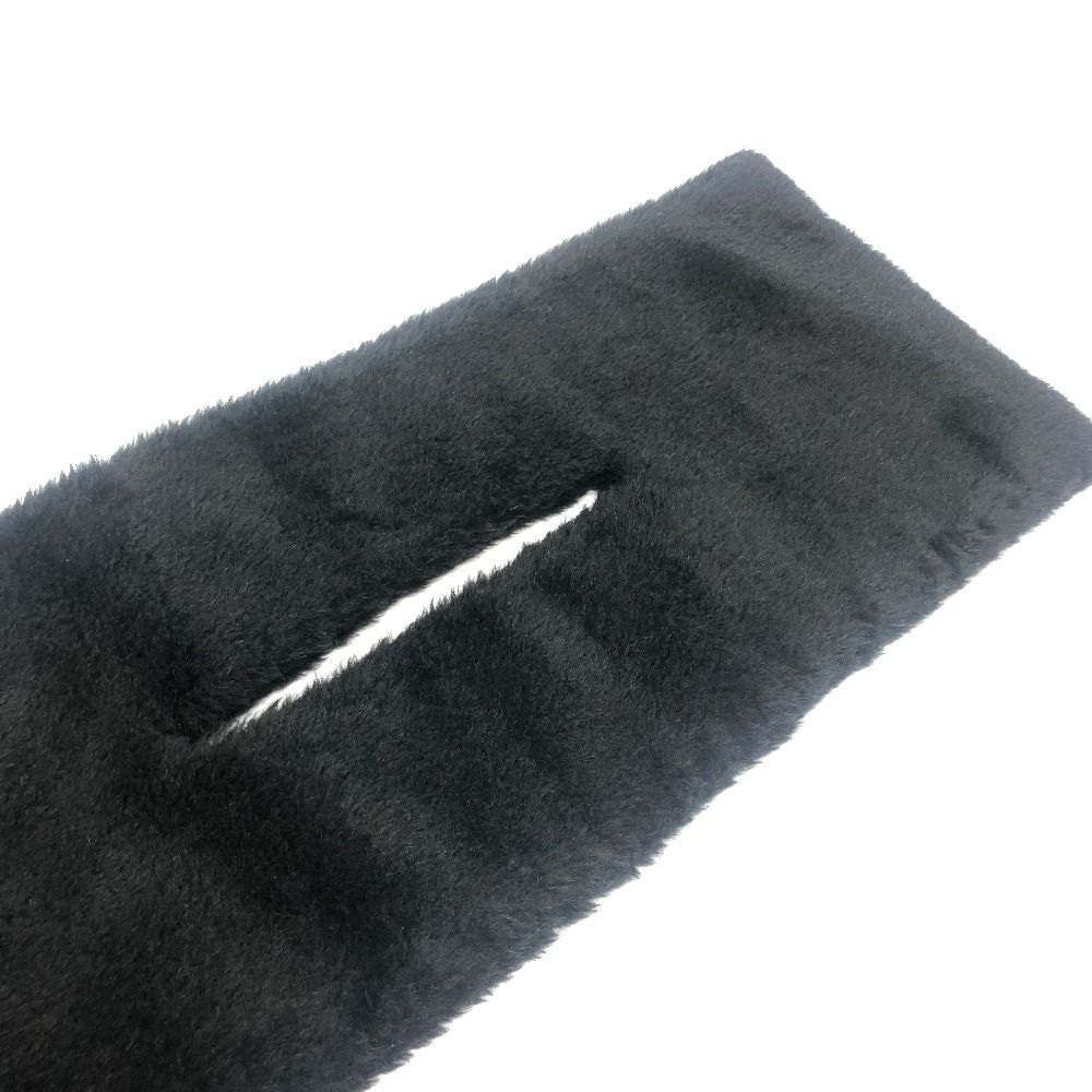Max Mara Scarf Teddy Bear Fur Alpaca Black — view 5