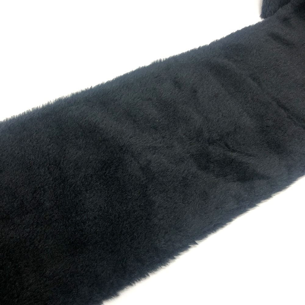 Max Mara Scarf Teddy Bear Fur Alpaca Black — view 4