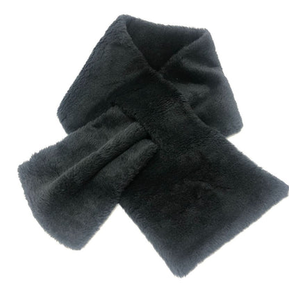 Max Mara Scarf Teddy Bear Fur Alpaca Black — view 2