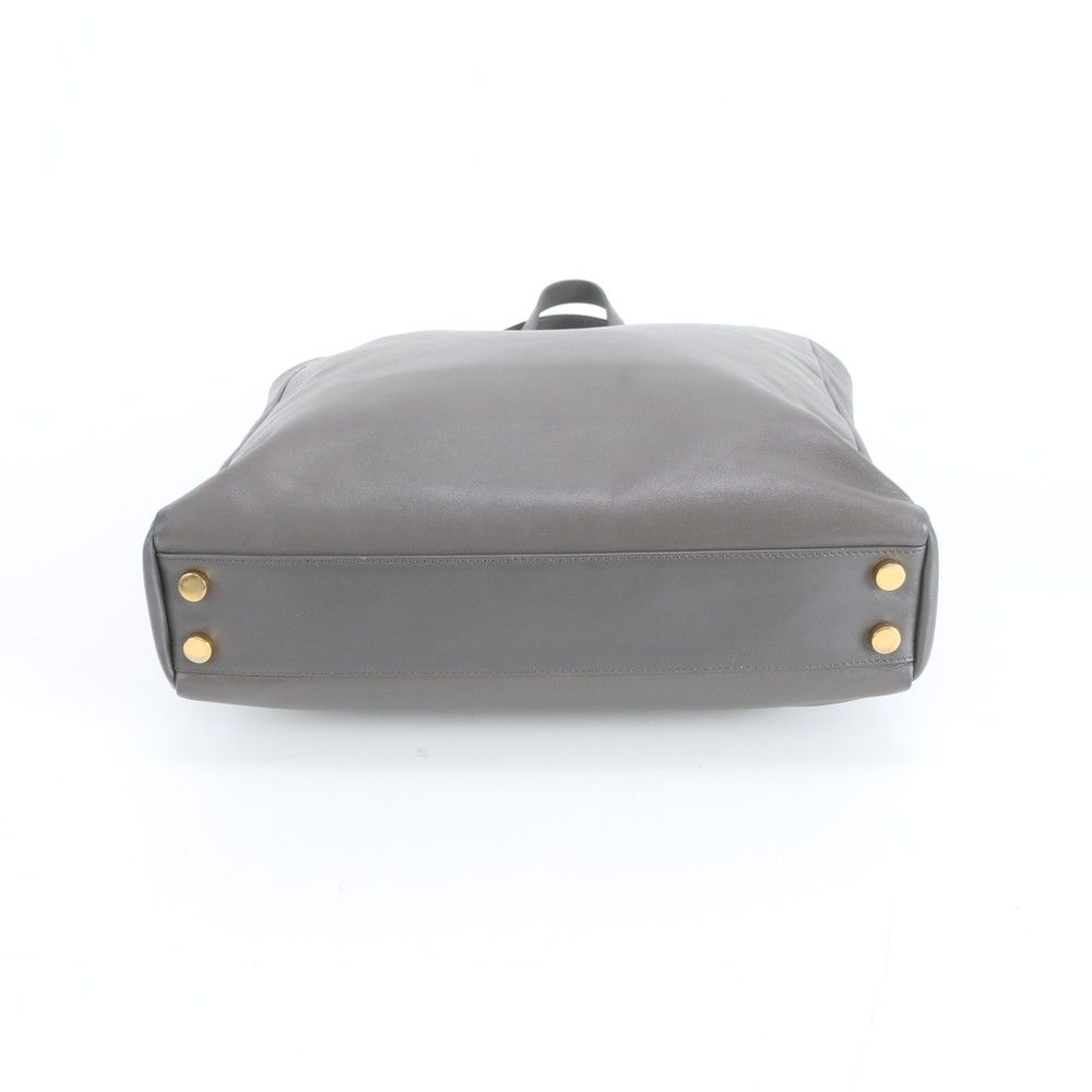 Saint Laurent Yves Leather Tote Shoulder Hand Gray — view 6