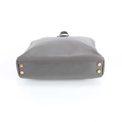 Saint Laurent Yves Leather Tote Shoulder Hand Gray — view 6