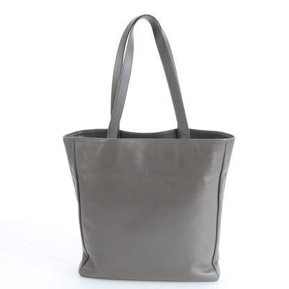 Saint Laurent Yves Leather Tote Shoulder Hand Gray — view 3