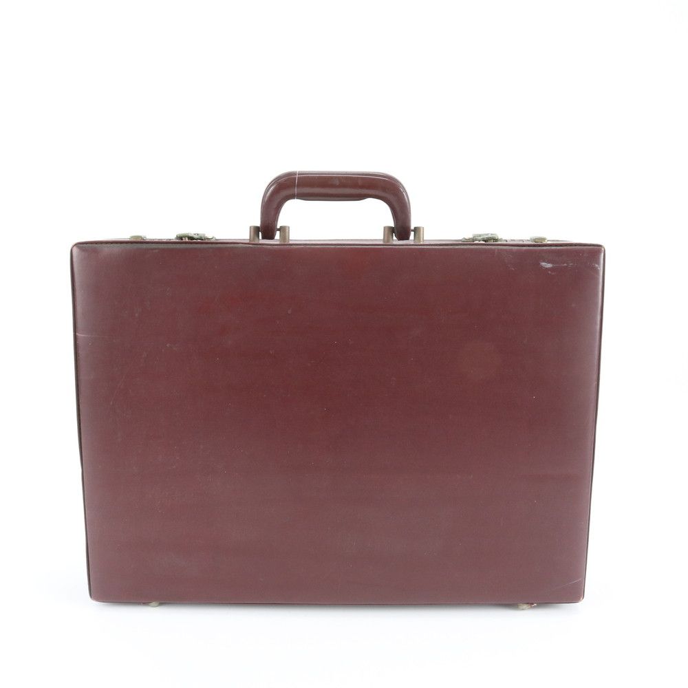 Cartier Must Line Leather Attache Case Hard Document Business Briefcase Trip — view 4