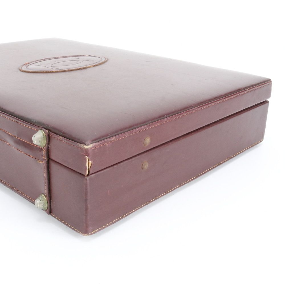 Cartier Must Line Leather Attache Case Hard Document Business Briefcase Trip — view 6