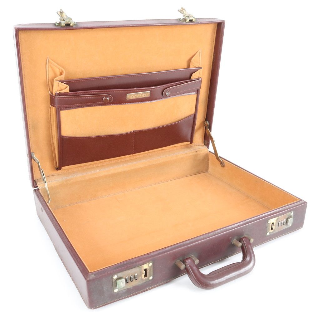 Cartier Must Line Leather Attache Case Hard Document Business Briefcase Trip — view 9