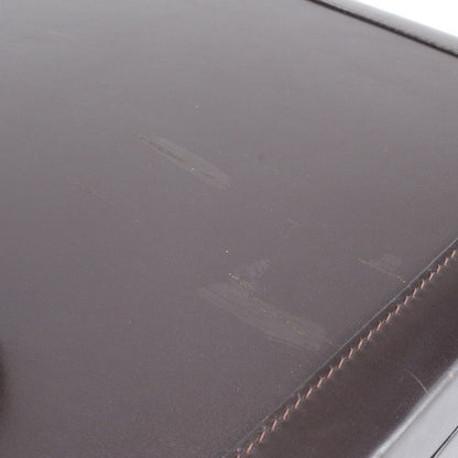 Loewe Anagram Leather Attache Case Hard Document Business Briefcase Trip Brown — view 8